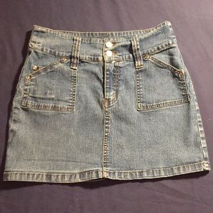 Women's denim mini skirt